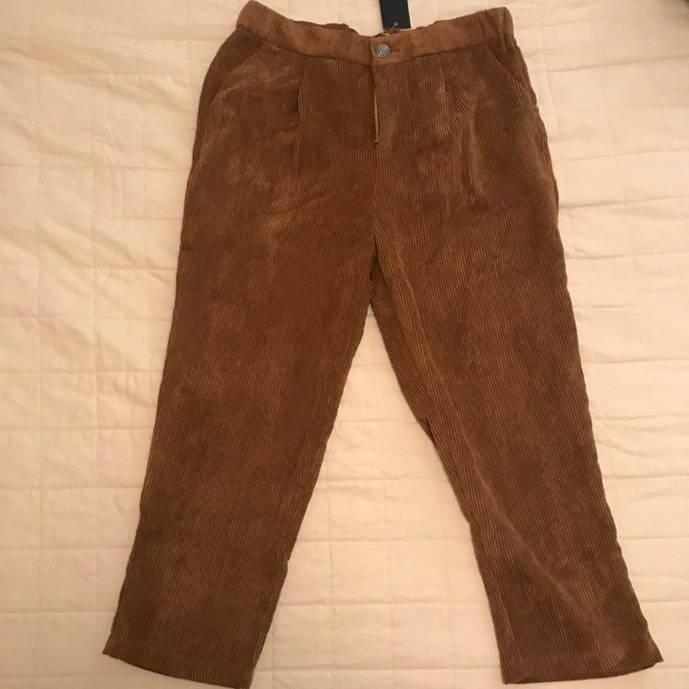 Nasty Gal Brown Corduroy Pants
